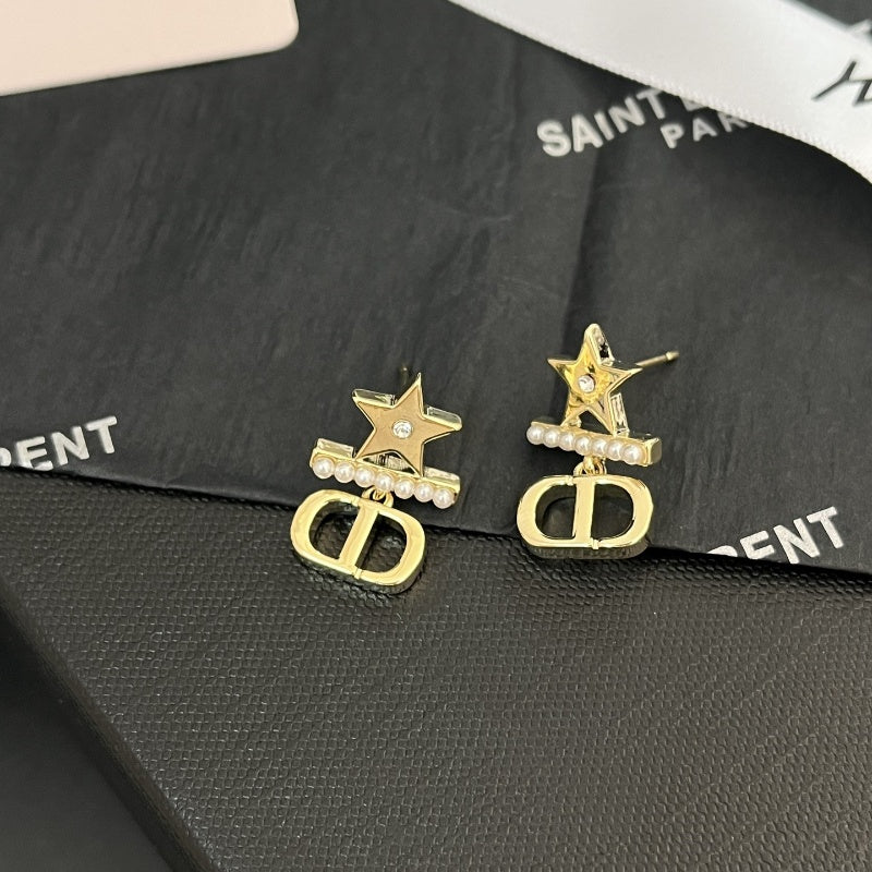 Gold Jewelry pearl Earrings