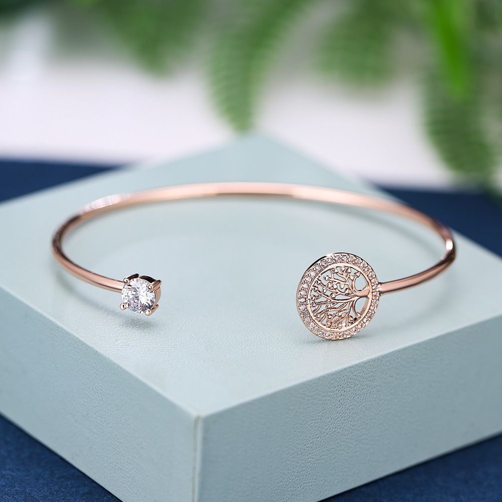18K Gold Lucky Tree Pendant Bracelet