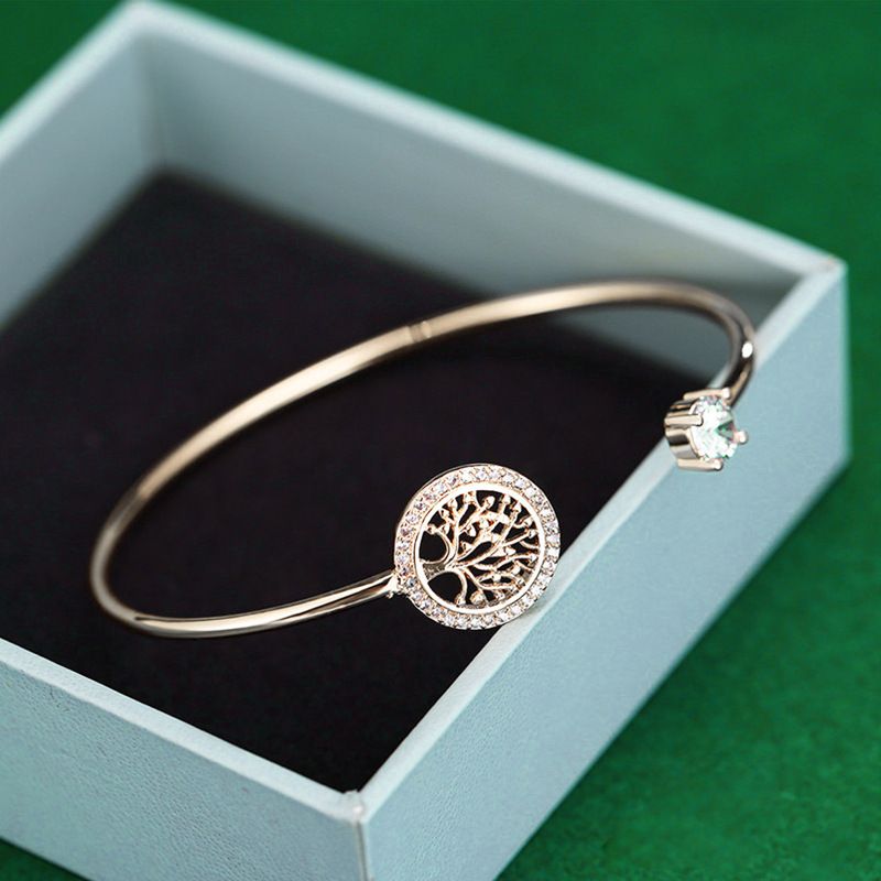 18K Gold Lucky Tree Pendant Bracelet