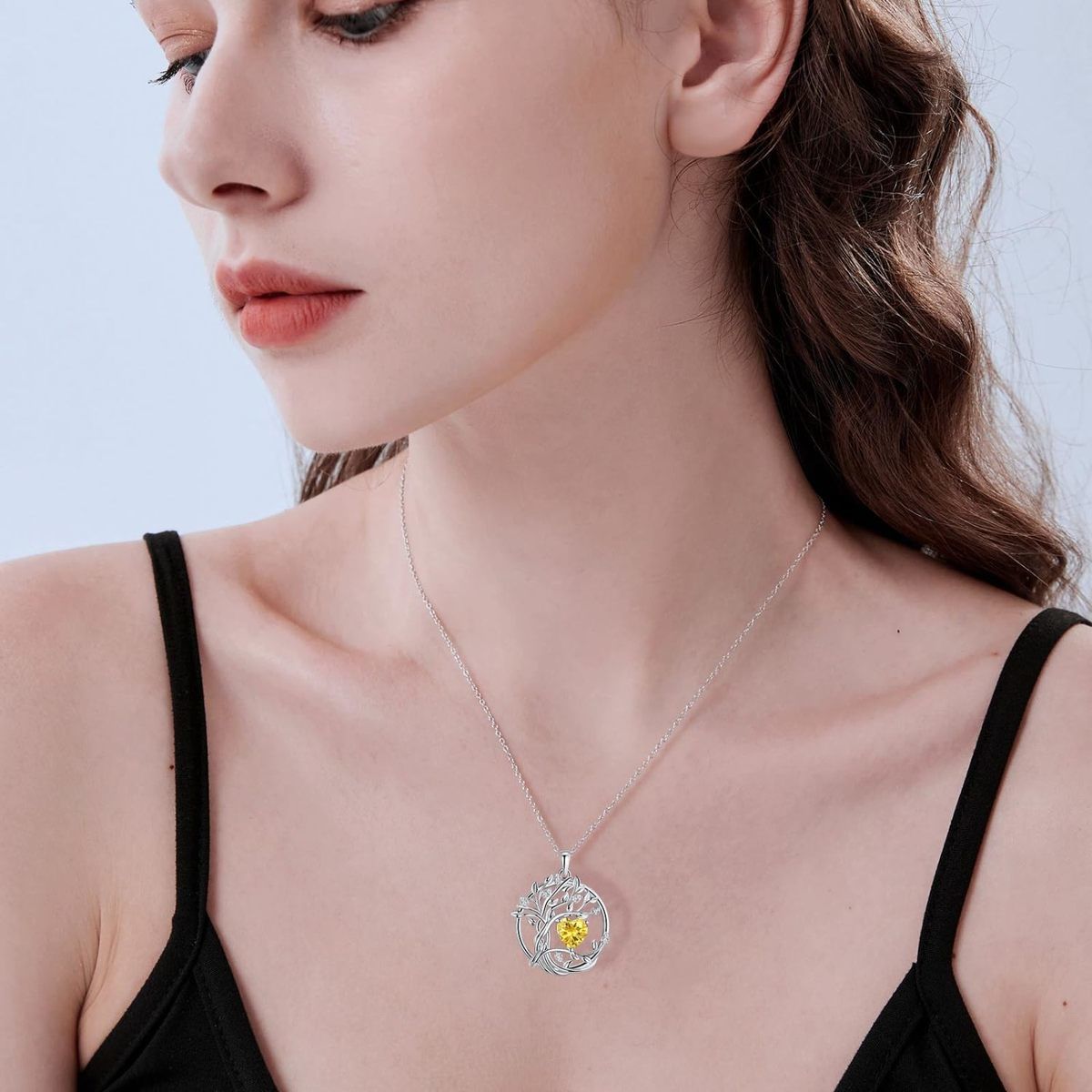 Lucky Tree Energy Stone Necklace