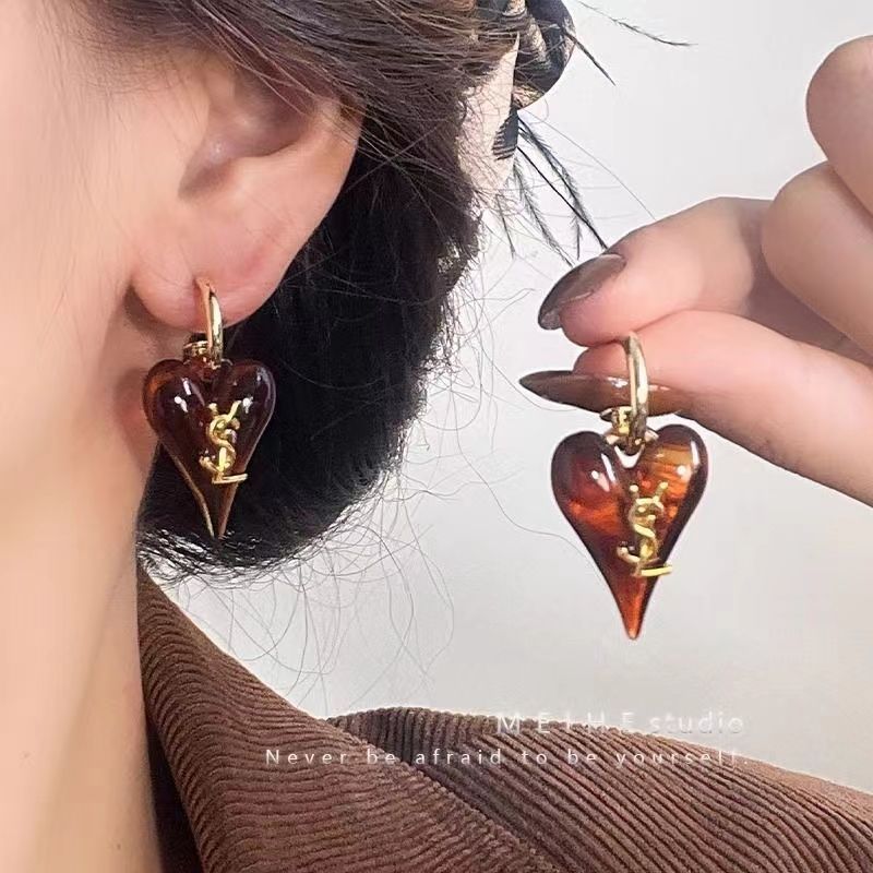 Women's Fashion Accessories Jewelry Heart Shaped Earrings