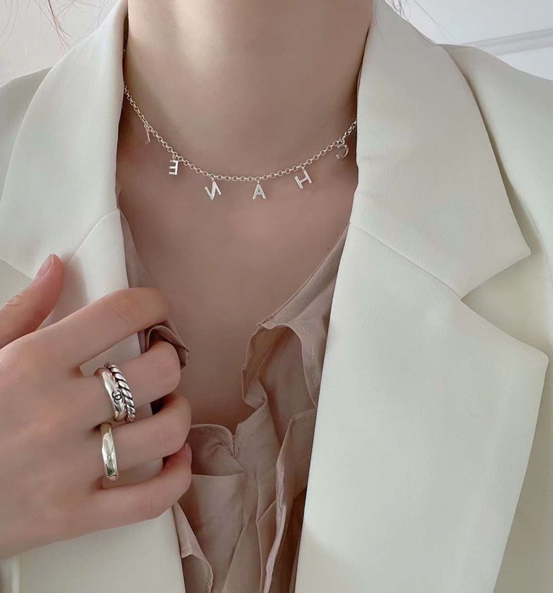 Fashion Luxury Jewelry Titanium Steel Necklace