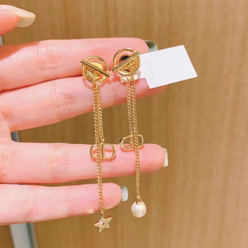 Women's Titanium Steel Tassel Jewelry Earrings