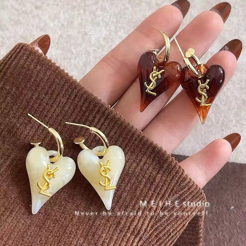 Women's Fashion Accessories Jewelry Heart Shaped Earrings
